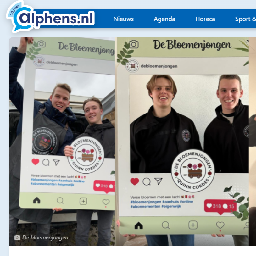 Alphens.nl De bloemenjongen bloemen aan huis