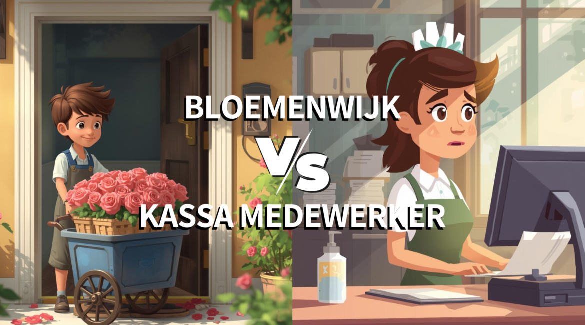 Bloemenwijk vs kassa medewerker bijbaan vergelijken 13 jaar