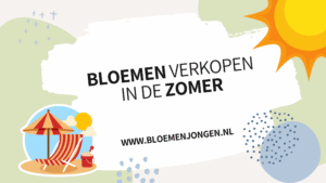Bloemen verkopen in de zomer