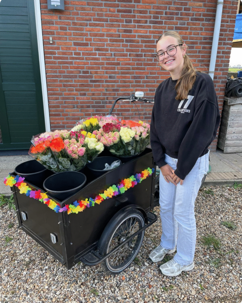bloemenverkoper vanaf 13 jaar met een bloemenwijk als bijbaan