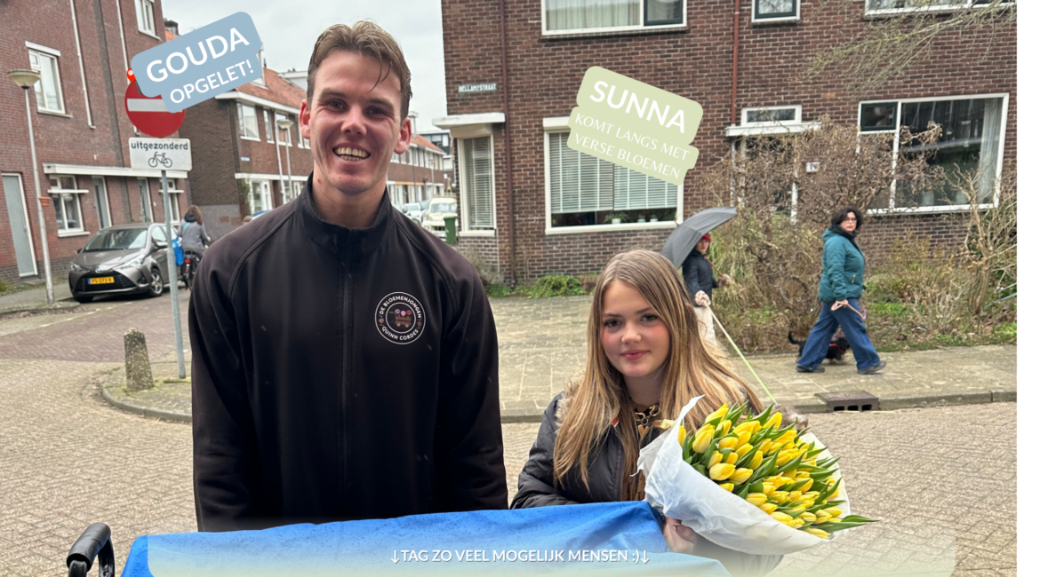 Sunna (16) bloemenwijk verkoper Gouda bijbaan